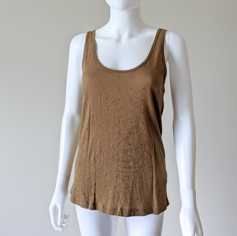 J Crew Rhinestone Tank